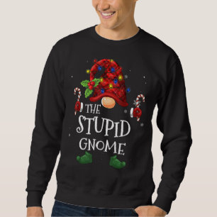 Sweatshirt L'Imbécile Buffalo Gnome Plaid Christmas Tree Ligh