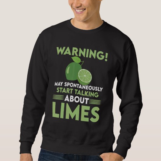 Sweatshirt Lime Dit Fruit Halloween (Devant)