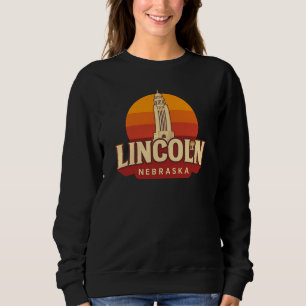 Sweatshirt Lincoln Nebraska Capitol Point de repère du couc