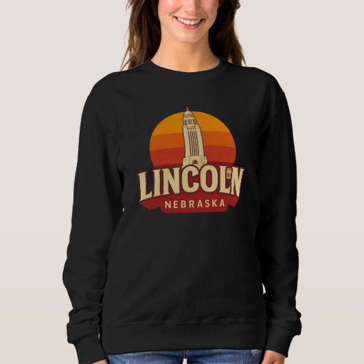 Sweatshirt Lincoln Nebraska Capitol | Point de repère du couc (Devant)