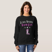 Sweatshirt Line Dance Cowgirl Country Music (Devant entier)
