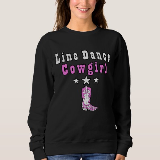 Sweatshirt Line Dance Cowgirl Country Music (Devant)