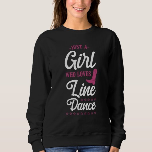 Sweatshirt Line Dancing Dance Teacher Just A Girl Who Loves L (Devant)