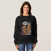 Sweatshirt L'Infirmière De Noël Gingerbread Homme Avez-Vous E (Devant entier)