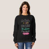 Sweatshirt L'influence d'un bon professeur d'université Merci (Devant entier)