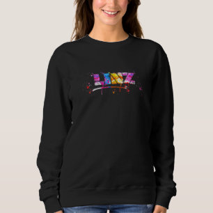 Sweatshirt Linz Lettres Souvenir Aquarelle Linz