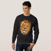 Sweatshirt Lion Afrique (Devant entier)