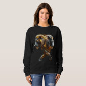 Sweatshirt Lion Artwork  Art Animal Lion (Devant entier)