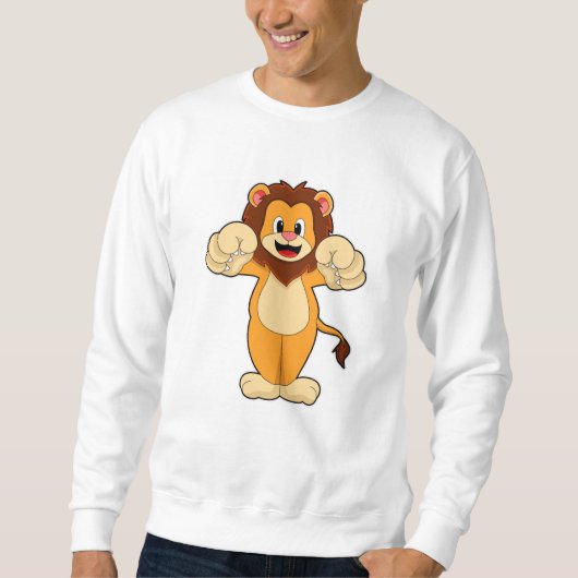 Sweatshirt Lion avec de grosses cales (Devant)