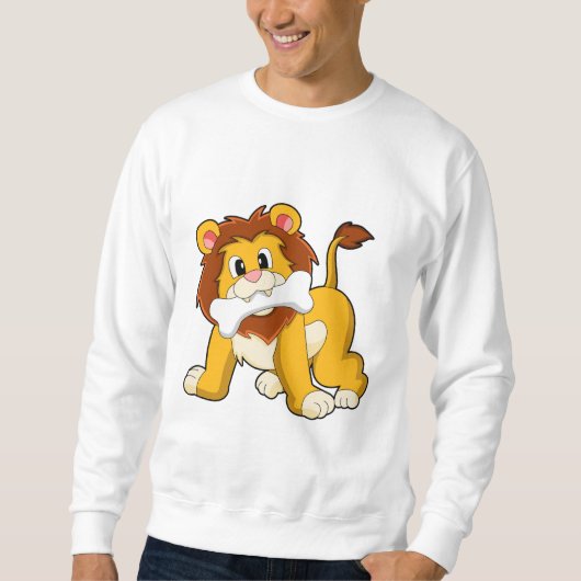Sweatshirt Lion avec os (Devant)