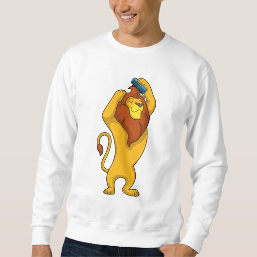 Sweatshirt Lion avec peigne (Devant)