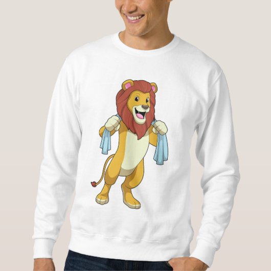 Sweatshirt Lion avec serviette pour douche (Devant)