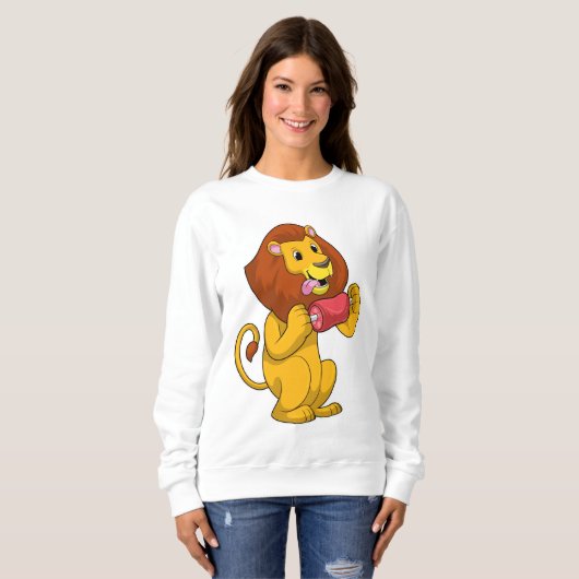 Sweatshirt Lion avec viande (Devant entier)