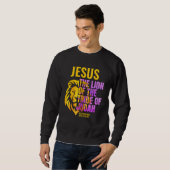 Sweatshirt Lion chrétien de la tribu de Juda JÉSUS (Devant entier)