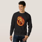 Sweatshirt Lion de feu (Devant entier)