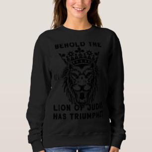 Sweatshirt Lion De Juda Apocalypse 55 Bible Verse Faith Bas