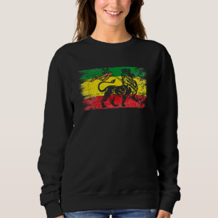 Sweatshirt Lion de Juda Rasta Réggae éthiopienne Vieux Ethiop