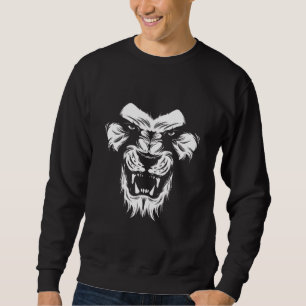 Sweatshirt Lion Effrayant Terrifiant En Colère Mettre La Peur