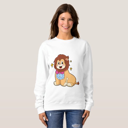 Sweatshirt Lion en Gentleman avec Cravate.PNG (Devant entier)