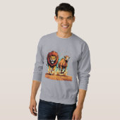 Sweatshirt Lion et Lama Dash (Devant entier)