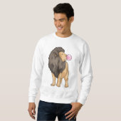 Sweatshirt Lion gomme à mâcher (Devant entier)