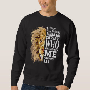 Sweatshirt Lion Graphic Christian Verse Hommes Papa Philippie