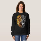 Sweatshirt Lion Juda Écriture Religieuse Chrétienne Graphique (Devant entier)