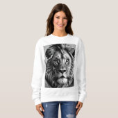 Sweatshirt Lion le T-shirt roi (Devant entier)
