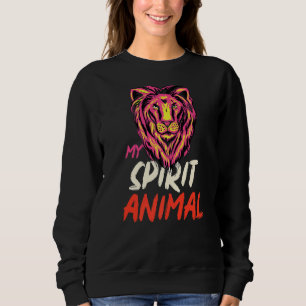 Sweatshirt Lion Mon Esprit Animal Forêt sauvage Faune Nature