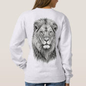 Sweatshirt Lion monochrome majestueux (Dos)