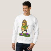 Sweatshirt Lion musicien guitare (Devant entier)