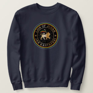 Sweatshirt Lion of Judah Jah Rastafari Rasta Roots Sweater