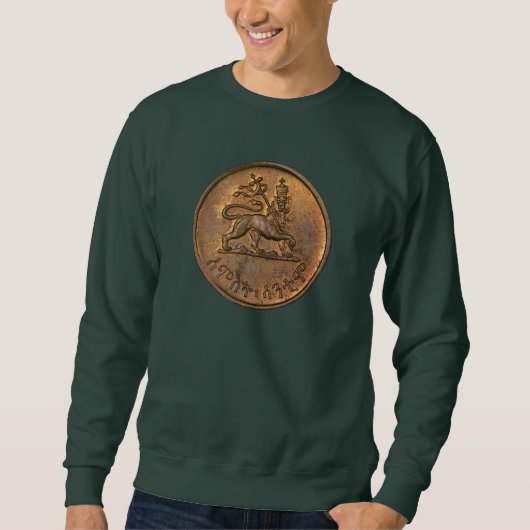 Sweatshirt Lion of Judah Jah Rastafari Rasta Roots Sweater (Devant)