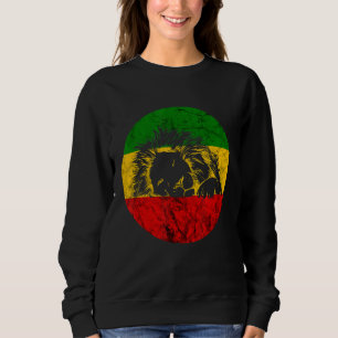 Sweatshirt Lion Reggae De Juda Rasta Lion Etophian Jamaïque R