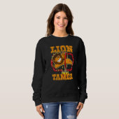 Sweatshirt Lion Tamer Interprète acrobatique Lion Circus (Devant entier)