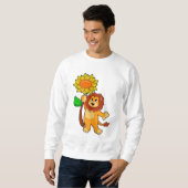 Sweatshirt Lion with Flower (Devant entier)
