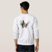 Sweatshirt Lionfish - Conception abstraite - Découpe d'une ph (Dos entier)