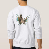 Sweatshirt Lionfish - Conception abstraite - Découpe d'une ph (Dos)