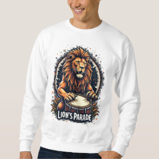 Sweatshirt Lion's Drum Parade drôle d'art : Majestic Lion Imp