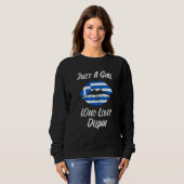 Sweatshirt Lips Mouth Love Greek Flag Delphi (Devant entier)