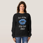 Sweatshirt Lips Mouth Love Greek Flag Samos (Devant entier)