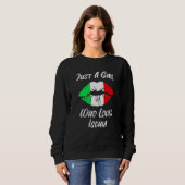 Sweatshirt Lips Mouth Love Italian Flag Ischia (Devant entier)