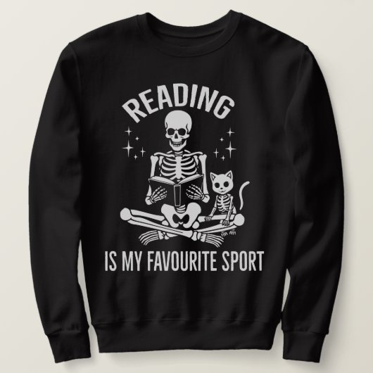 Sweatshirt Lire Est Mon Sport Favori Bookworm Library Cosy (Design devant)