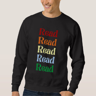 Sweatshirt LIRE x 5 lecture livre arc-en-ciel bibliothèque dé
