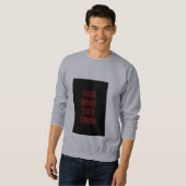 Sweatshirt Lisez le sweat, pas mon esprit (Devant entier)