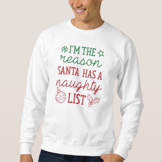 Sweatshirt Liste de vilains (Devant)