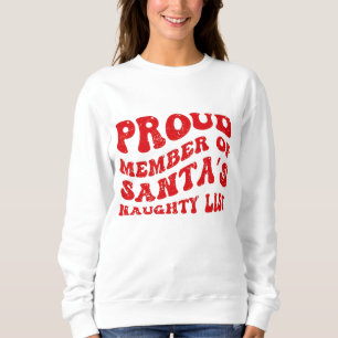Sweatshirt Liste des filles de père Noël