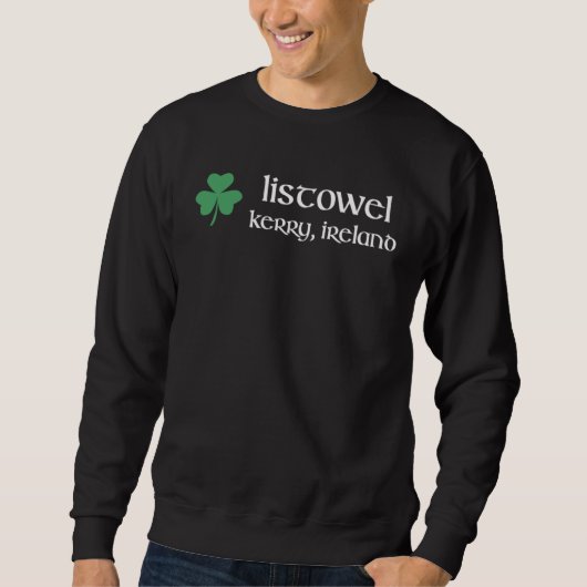 Sweatshirt Listowel Kerry Shamrock Ireland Gaelic & Hurling (Devant)