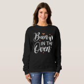 Sweatshirt Lit Dans Le Four Bébé En Cours Femmes Enceintes (Devant entier)