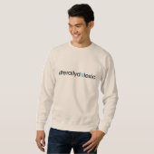 Sweatshirt littéralement dyslexique (Devant entier)